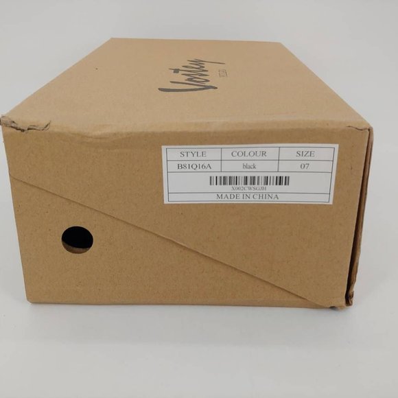 Vostey Milan Mens Sneakers‎ Black B81Q16A Low Top Lace Up 7M New - Picture 11 of 11